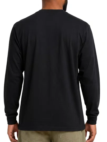 Camiseta Masculina Freesurf Cool Manga Longa Estampada - Preto