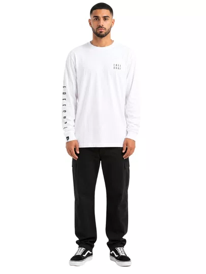 Camiseta Masculina Freesurf Deep Manga Longa Estampada - Preto