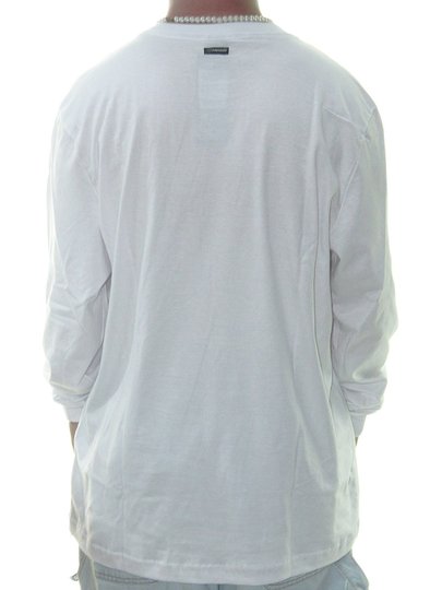 Camiseta Masculina Freesurf Degrade Manga Longa Estampada - Branco
