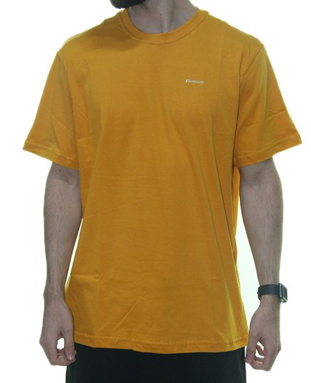 Camiseta Masculina Freesurf Essential Free Manga Curta - Amarelo Queimado
