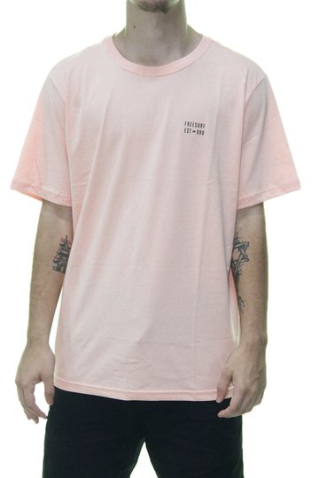 Camiseta Masculina Freesurf Liber Manga Curta Estampada - Rosa