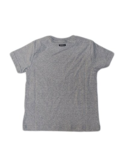 Camiseta juvenil Freesurf Logo Manga Curta Estampada - Cinza/Mescla