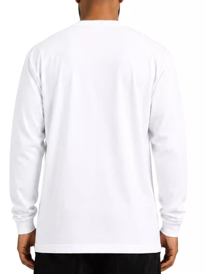 Camiseta Masculina Freesurf Logo Manga Longa Estampada - Branco