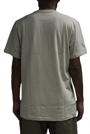 Camiseta Masculina Freesurf Needles Manga Curtab Estampada - Bege