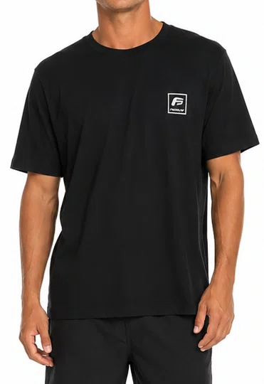 Camiseta Masculina Freesurf Square Manga Curta Estampada - Preto