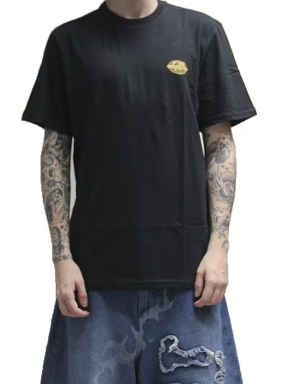 Camiseta Masculina Freesurf Worldwide Manga Curta Estampada - Preto