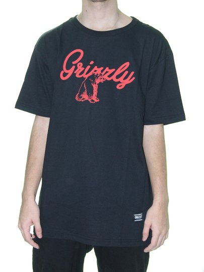 Camiseta Masculina Grizzly Ridge Youth Manga Longa - Preto