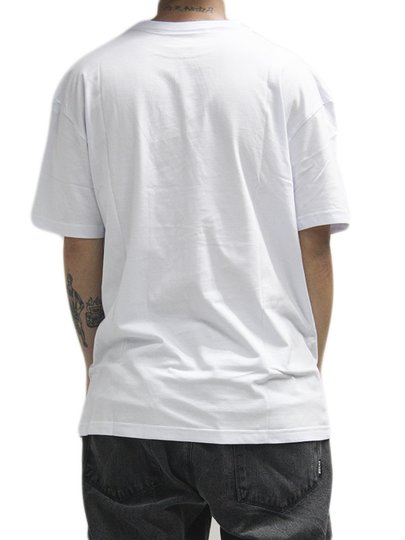 Camiseta Masculina Grizzly Spotlight Manga Curta Estampada - Branco