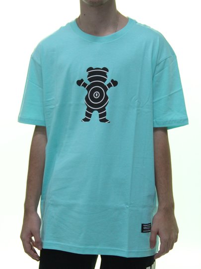 Camiseta Masculina Grizzly Vortex Manga Curta Estampado - Azul Claro