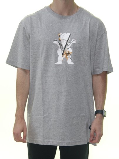 Camiseta Masculina Grizzly Winter Camo Og Bear Manga Curta Estampada - Cinza Mesclado