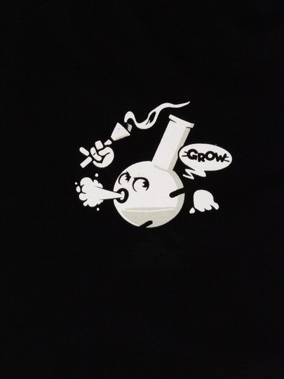 Camiseta Masculina Grow Bongrow Manga Curta Estampada - Preto