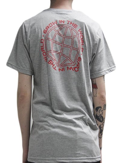 Camiseta Masculina Grow Disturbion Manga Curta Estampada - Mescla