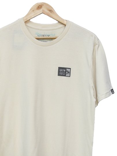 Camiseta Masculina Grow Etiq Big - Caqui