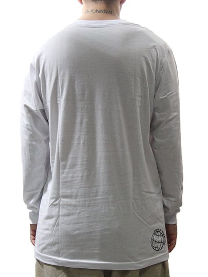 Camiseta Masculina Grow Logo 5X5 Manga Longa - Branco