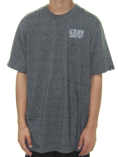 Camiseta Masculina Grow Marcstock Manga Curta - Cinza Mesclado