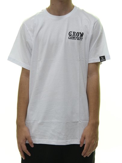 Camiseta Masculina Grow Sotck Manga Curta - Branco