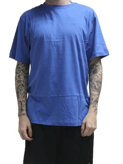 Camiseta Masculina HB Basica Logo Manga Curta Estampada - Azul