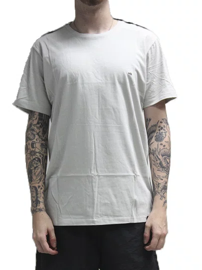 Camiseta Masculina HB Basica Manga Curta Estampada - Prata 