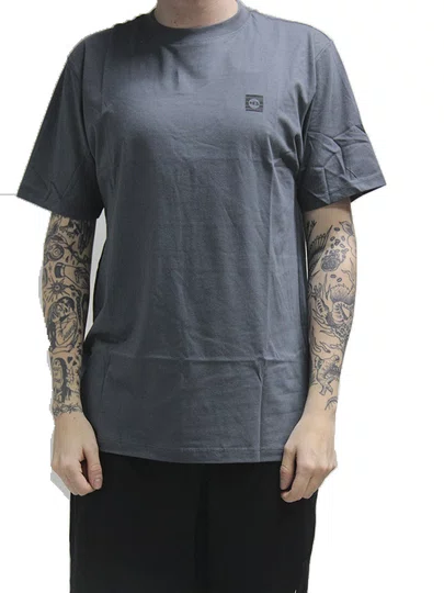 Camiseta Masculina HB Basica Square Manga Curta Estampada - Chumbo