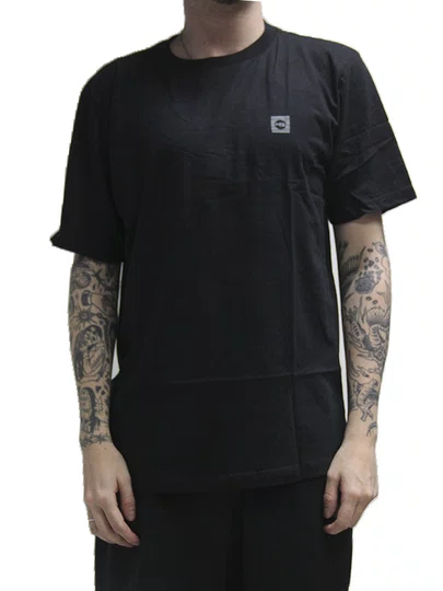 Camiseta Masculina HB Basica Square Manga Curta Estampada - Preto