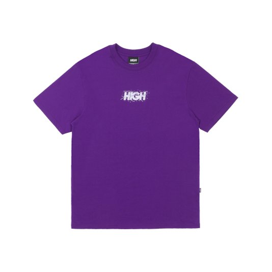 Camiseta Masculina High CAPTCHA Logo Manga Curta Estampada - Roxo