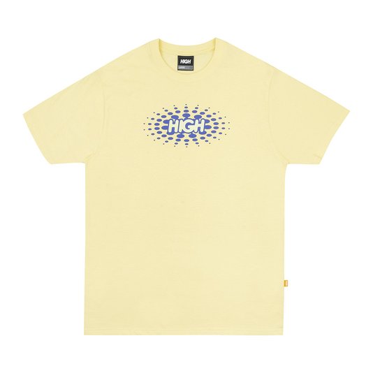 Camiseta Masculina High Club Logo Manga Curta Estampada - Amarelo