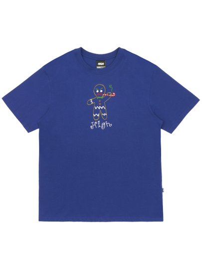 Camiseta Masculina High Cookie Manga Curta Estampada - Azul