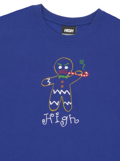 Camiseta Masculina High Cookie Manga Curta Estampada - Azul