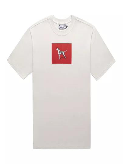 Camiseta Masculina High Dalmatian Manga Curta Estampada - Branco