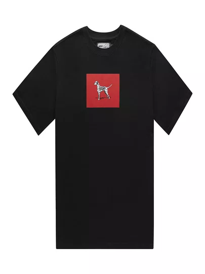 Camiseta Masculina High Dalmatian Manga Curta Estampada - Preto