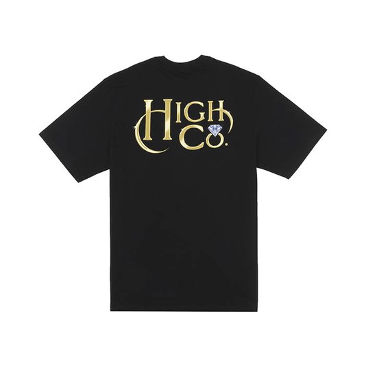 Camiseta Masculina High Diamant Manga Curta Estampada - Preto