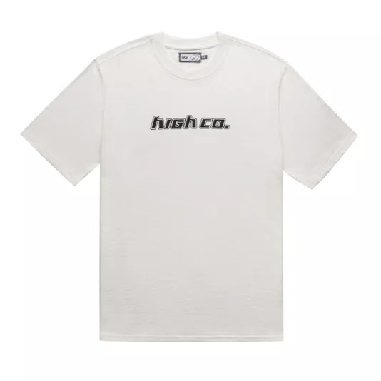 Camiseta Masculina High Downtown Manga Curta Estampada - Branco
