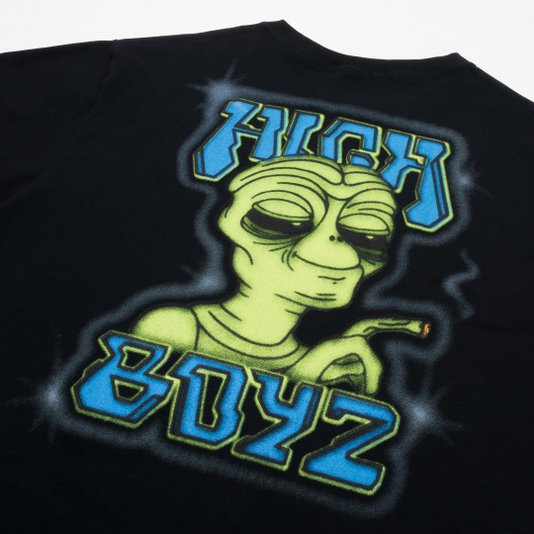 Camiseta Masculina High E.T Tee Manga Curta Estampadaa - Preto