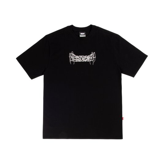 Camiseta Masculina High Elastic Manga Curta Estampada - Preto