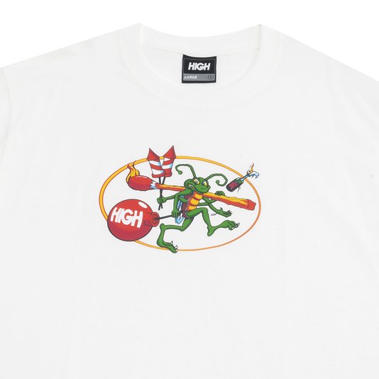 Camiseta Masculina High Fire Starter Manga Curta Estampada - Branco