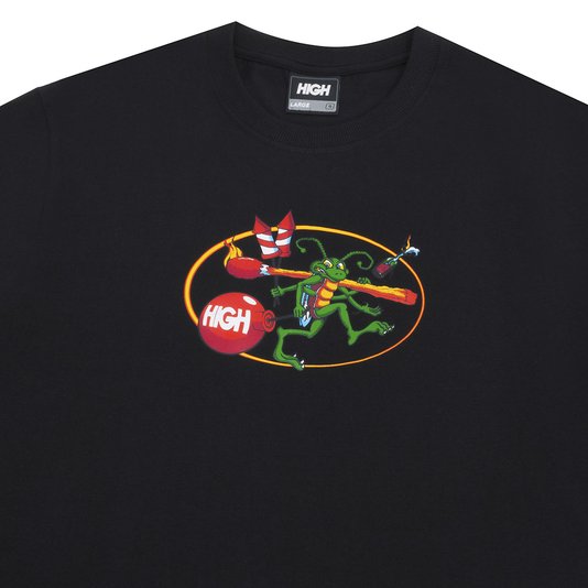 Camiseta Masculina High Fire Starter Manga Curta Estampada - Preto
