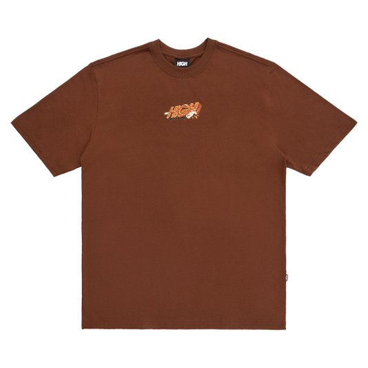 Camiseta Masculina High Frosty Manga Curta Estampada - Marrom