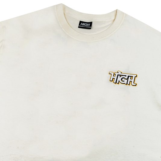 Camiseta Masculina High Goddess Manga Curta Estampada - Branco