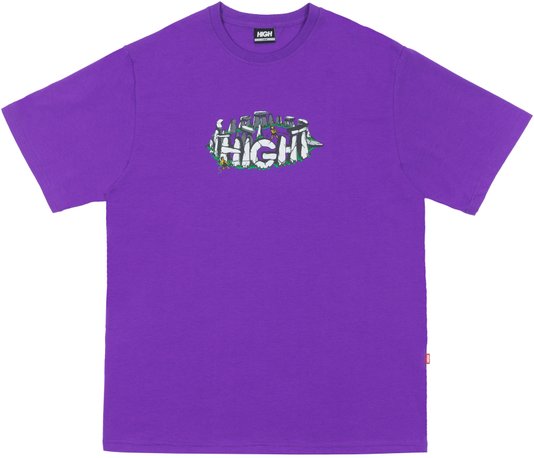 Camiseta Masculina High Henge Tee Manga Curta Estampada - Roxo