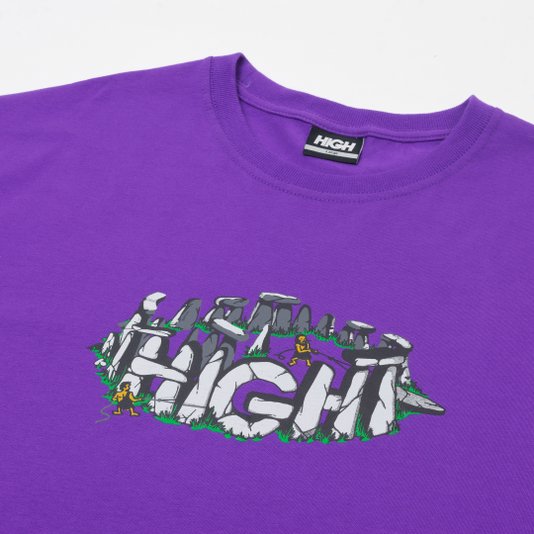 Camiseta Masculina High Henge Tee Manga Curta Estampada - Roxo