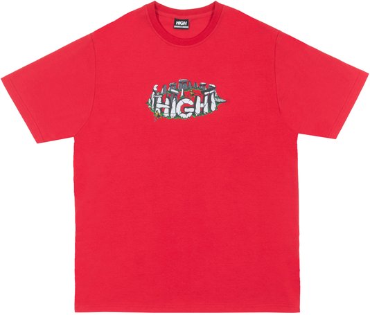 Camiseta Masculina High Henge Tee Manga Curta Estampada - Vermelho