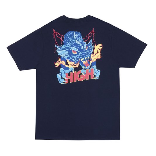 Camiseta Masculina High Hydra Manga Curta Estampada - Marinho