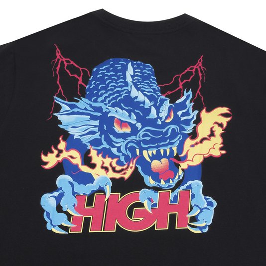 Camiseta Masculina High Hydra Manga Curta Estampada - Preto