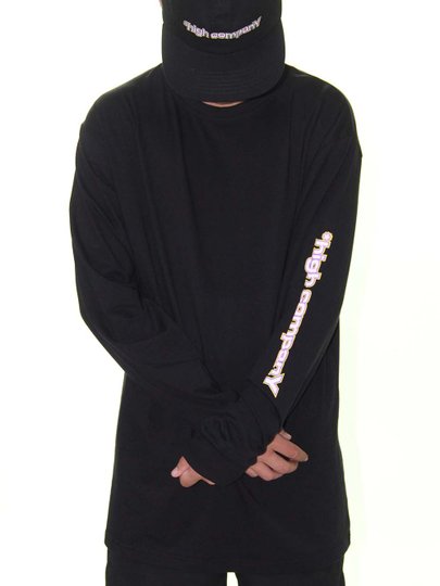 Camiseta Masculina High Idea Manga Longa Estampada - preto