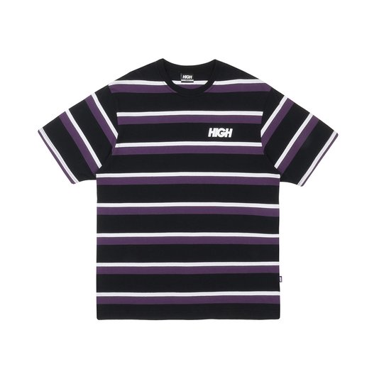 Camiseta Masculina High Kidz Manga Curta Estampada - Preto/Roxo