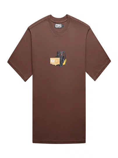 Camiseta Masculina High Lift Manga Curta Estampada - Marrom