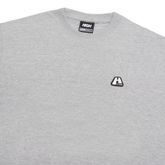 Camiseta Masculina High Logo Line Manga Curta Estampada - Cinza/Mescla