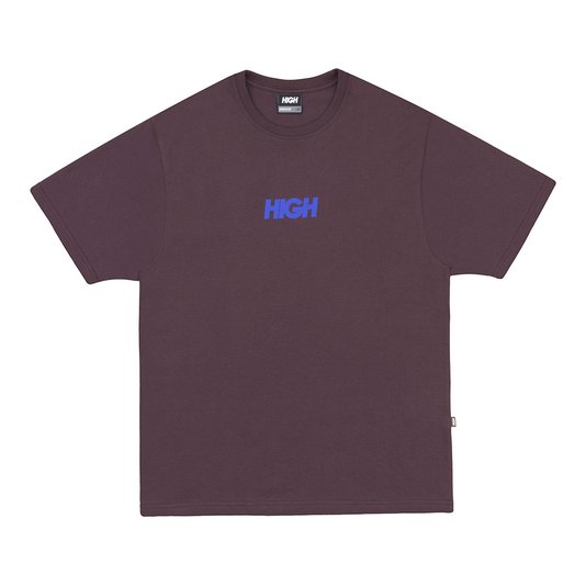 Camiseta Masculina High Logo Manga Curta Estampada - Marrom