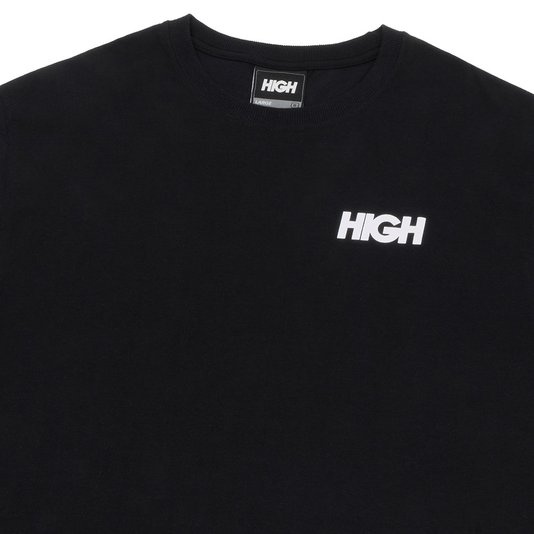 Camiseta Masculina High Love Birds Manga Curta Estampada - Preto