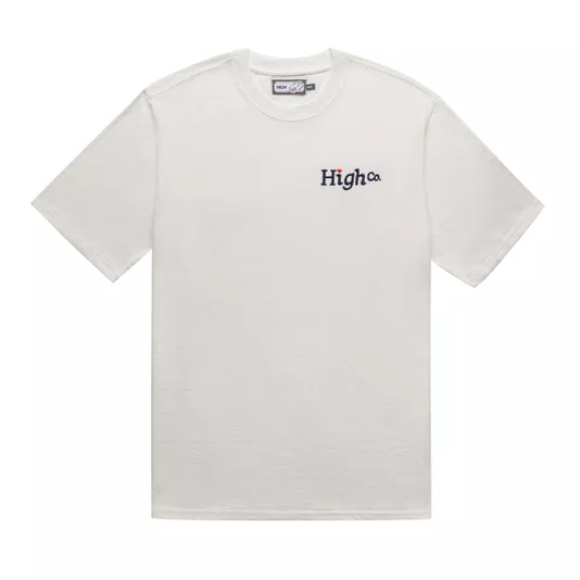 Camiseta Masculina High Lovely Manga Curta Estampada - Off White